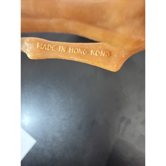 Vtg Lot of 2 Christmas REiNDEER Hard Plastic Deer Buck Village Decor Hong Kong - Picture 4 of 10